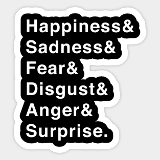 Basic Emotions Sticker